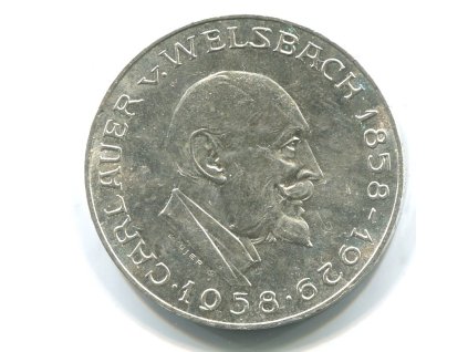 RAKOUSKO. 25 Schilling 1958. Carl Auer v. Weselbach. Ag.