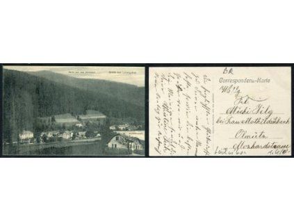 LUDVÍKOV / Ludwigsthal. Partie aus dem Mitteldorf.