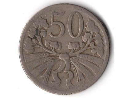 ČESKOSLOVENSKO. 50 haléřů 1922.