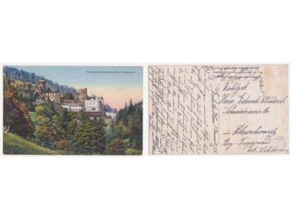 Hartenstein. Burg. Kaltwasser-Heilanstalt. 1919