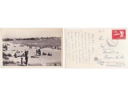 Primorsko. Vue de la plage. 1960