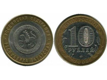 RUSKO. 10 rublej 2005. Republika Tatarstán.