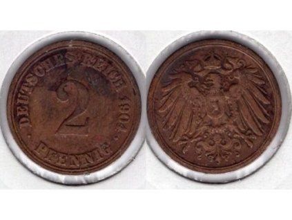 NĚMECKO. 2 Pfennig 1904/A.