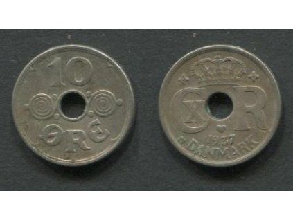 DÁNSKO. 10 öre 1937. KM-822.2