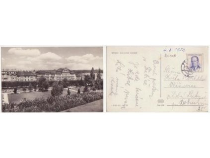Brno. Slovanské náměstí. 1954