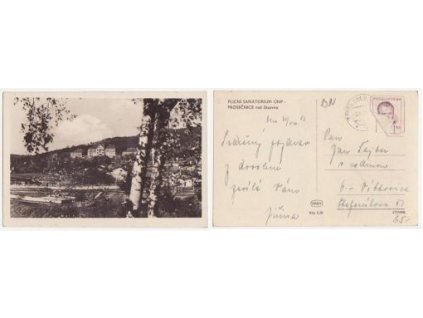 Prosečnice nad Sázavou. Plicní sanatorium. 1951