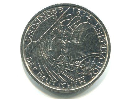 NĚMECKO. 5 Mark 1984/D. Gründung des deutschen Zollvereins.