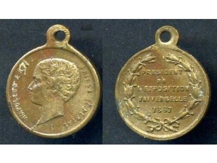 Francie. Napoleon - Prince Imperial. President světové výstavy 1867.