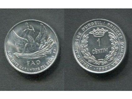 ANDORRA. 1 centime 1999. KM-171