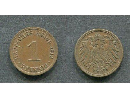 NĚMECKO. 1 Pfennig 1912/A.