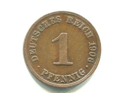 NĚMECKO. 1 Pfennig 1906/A.