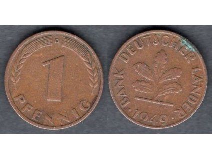 Německo. 1 Pfennig 1949/D.