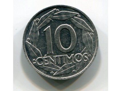 ŠPANĚLSKO. 10 centimos 1959. KM-790