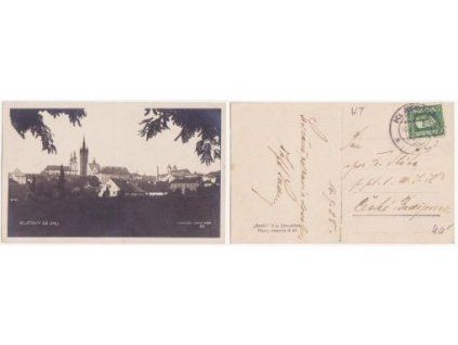 Klatovy. Pohled od jihu. 1928.