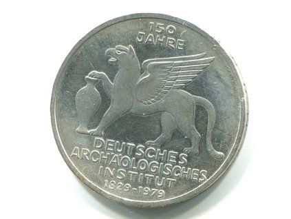 NĚMECKO. 5 Mark 1979/J. 150 let Německého archeologického institutu. Ag.