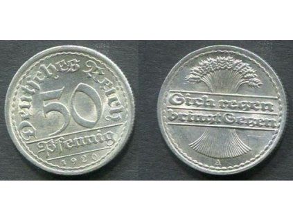NĚMECKO. 50 Pfennig 1920/A.