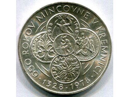 ČESKOSLOVENSKO. 50 Kčs 1978. Mincovna Kremnica. Ag.