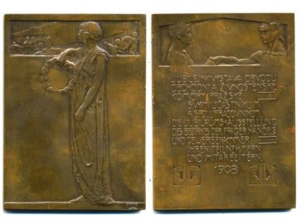 Jubilejní výstava obvodu Obchodní a živnostenské komory pražské svým účastníkům a spolupracovníkům. 1908.
