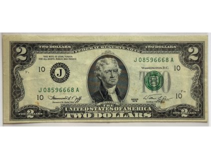 USA. 2 dollars 1976 J.