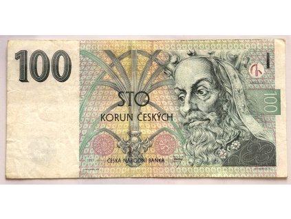 ČESKO. 100 korun 1997.  Série H 49. Hej. CZ 22.