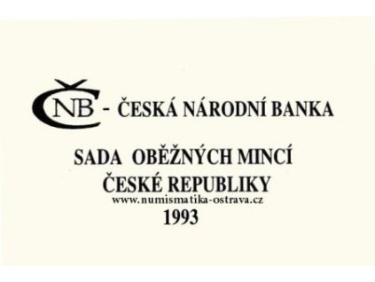 ČESKO. Sada oběžných mincí 1993. Tři mincovny.