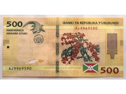 BURUNDI. 500 francs 2023.