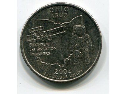 USA. 1/4 dollar 2002/P. Ohio.