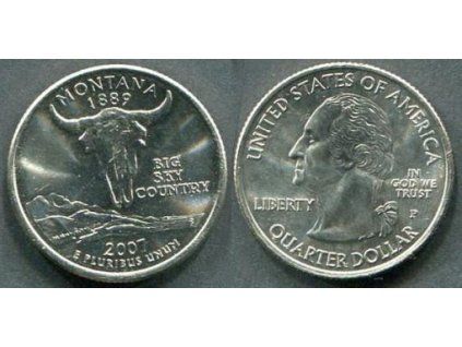 USA. 1/4 dollar 2007/P. Montana.