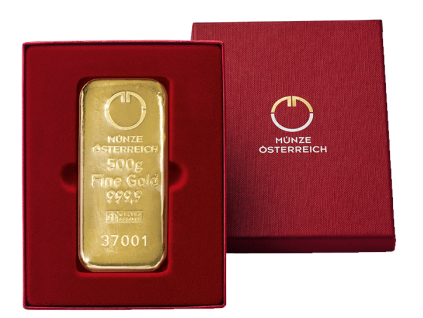 2021 Goldbarren Etui GoldblisterOFFEN 500g komplett