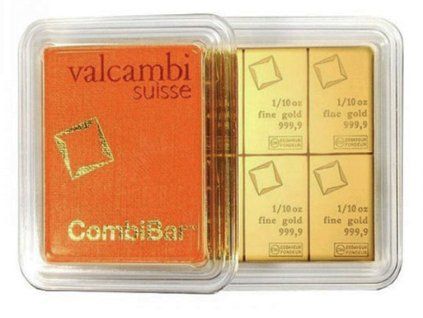 Bleyers Bars 1oz Gold Valcambi Minted CombiBar 5
