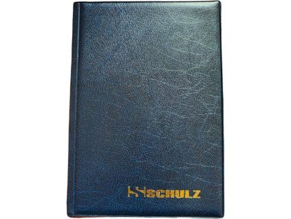 Kapesní album s pevnou vazbou a osmi listy na 96 mincí, modrá