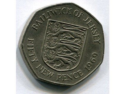 JERSEY. 50 pence 1969.