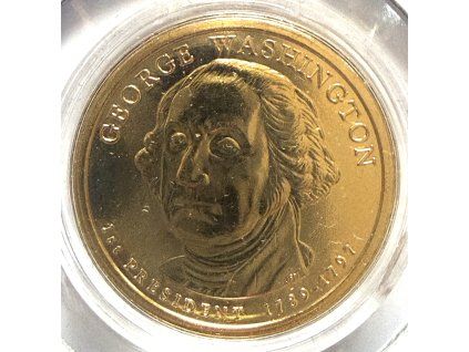 USA. 1 dollar 2007/P. 1. president: George Washington. Pozlacený.