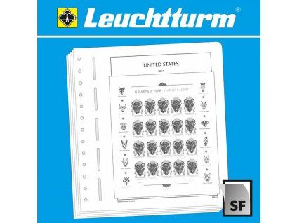Předtištěné listy LEUCHTTURM SF - Spojené státy americké 1994-2009, malá velikost