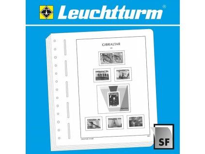 Předtištěné listy LEUCHTTURM SF - Gibraltar 1886-1952