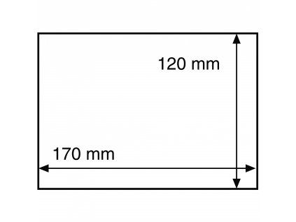 Ochranné fólie na známky/pohlednice do rozměru 170×120 mm, průhledné - 50 kusů v balení 