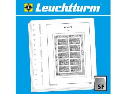 Předtištěné listy LEUCHTTURM SF - Francie 1999-2018, malá velikost