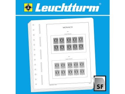 Předtištěné listy LEUCHTTURM SF - Monako 1987-2019, na sady známek