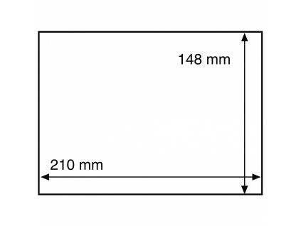 Ochranné fólie na známky/pohlednice do rozměru 210×148 mm, průhledné - 50 kusů v balení
