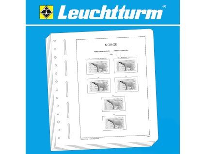 Předtištěné listy LEUCHTTURM SF - Norsko 1978 - 2013, na známky do automatů