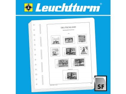 Předtištěné listy LEUCHTTURM, francouzské booklets - Journee du Timbre, 237x58 mm - 12 kusů v balení