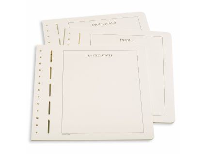 Listy LEUCHTTURM, s názvem země - BRD - 12 kusů v balení 