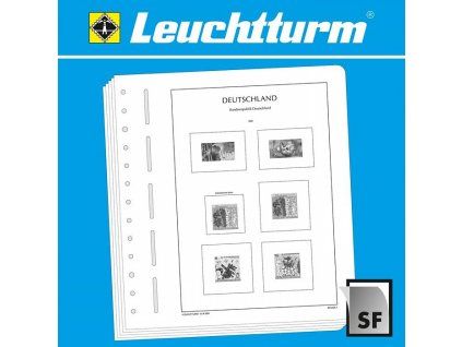 Předtištěné listy LEUCHTTURM SF - Německo 2010-2014, rohové okrajové kopie