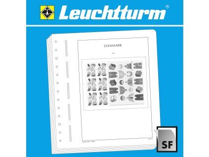 Předtištěné listy LEUCHTTURM SF - Dánsko 2010-2015, malá velikost