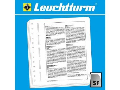 Předtištěné listy LEUCHTTURM SF - Spolková republika Německo 2017, na svitky známek s EAN kódem