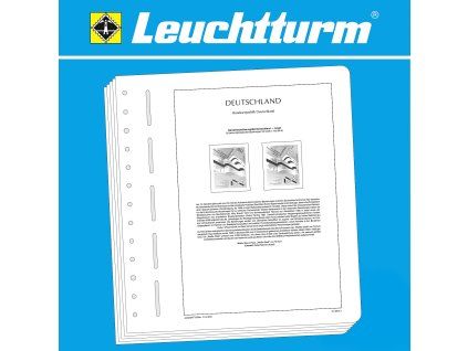 Předtištěné listy LEUCHTTURM SF - Spolková republika Německo 2017, na speciální poštovní tiskoviny