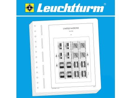 Předtištěné listy LEUCHTTURM SF - UNO New York-vlajky 2017