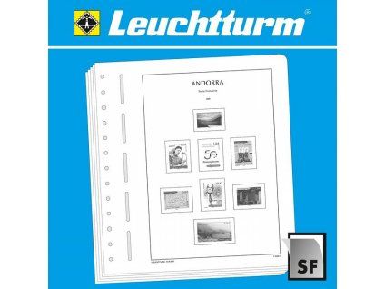 Předtištěné listy LEUCHTTURM SF - Andorra, Francie 2018
