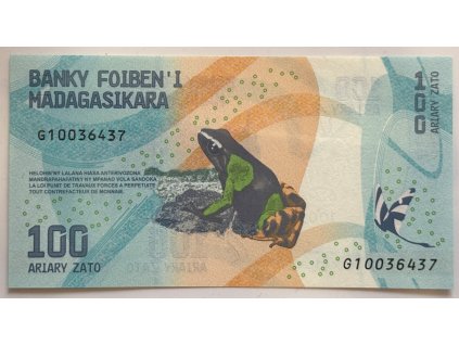 MADAGASKAR. 100 ariary 2017.