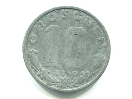 RAKOUSKO. 10 Groschen 1949.